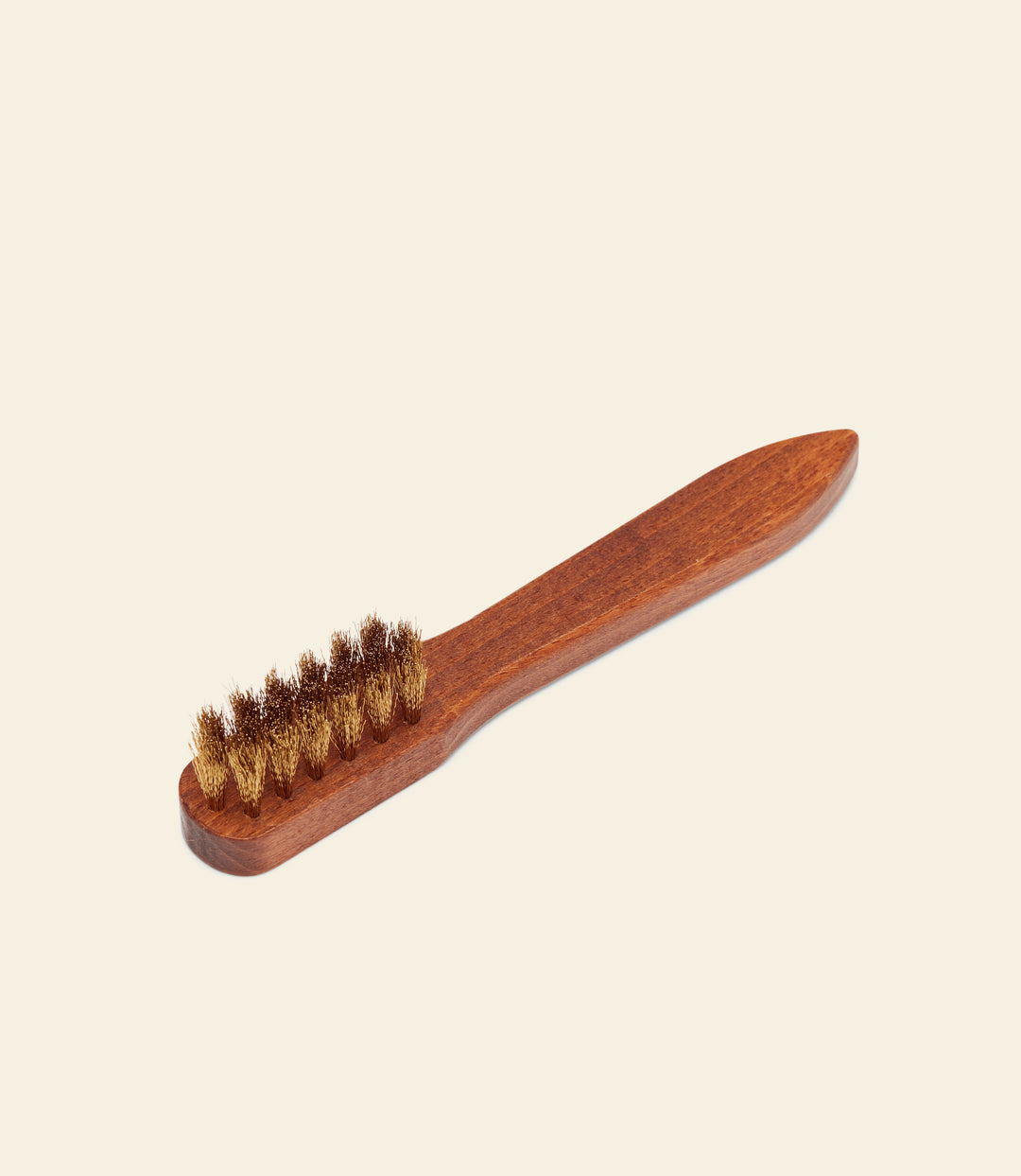 R.M.Williams Suede brass bristle brush - Natural