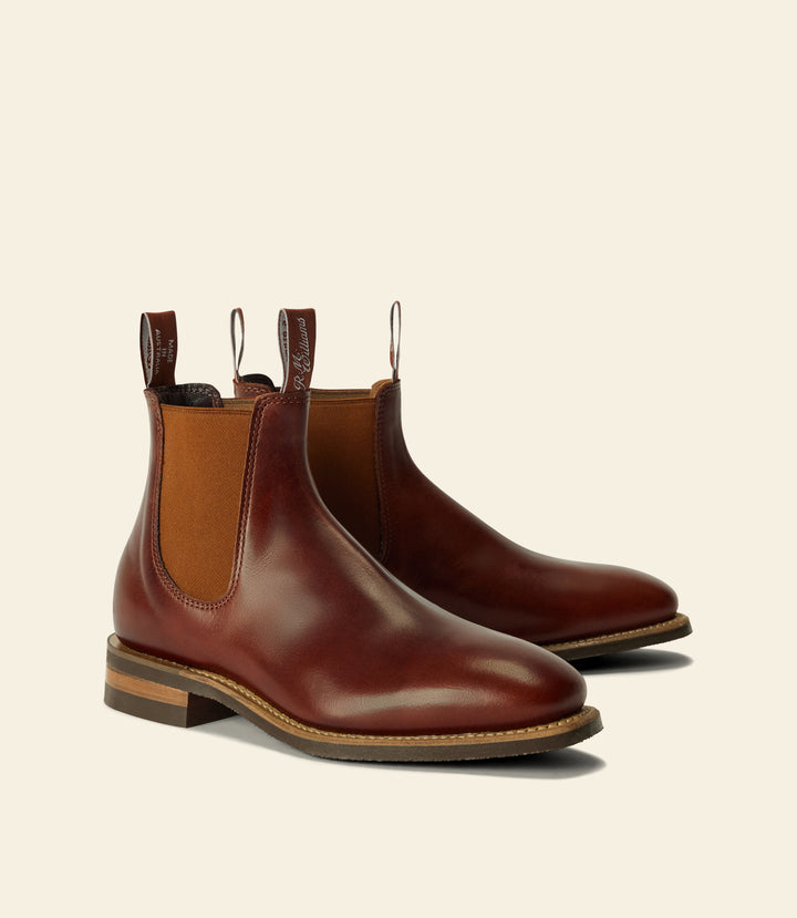 R.M.Williams Comfort Craftsman boot - Pull-up leather - Mid brown saddle