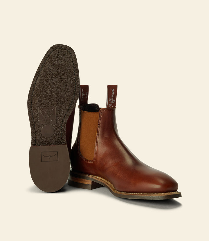 R.M.Williams Comfort Craftsman boot - Pull-up leather - Mid brown saddle - view 4