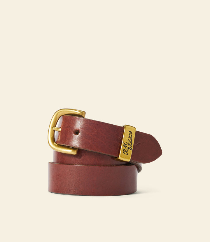 R.M.Williams Allora 1 1/4 Inch Belt - Chocolate Raisin