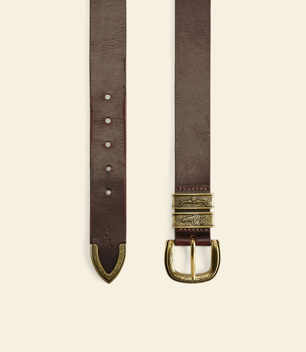 R.M.Williams Western Drover belt - Chocolate - view 2