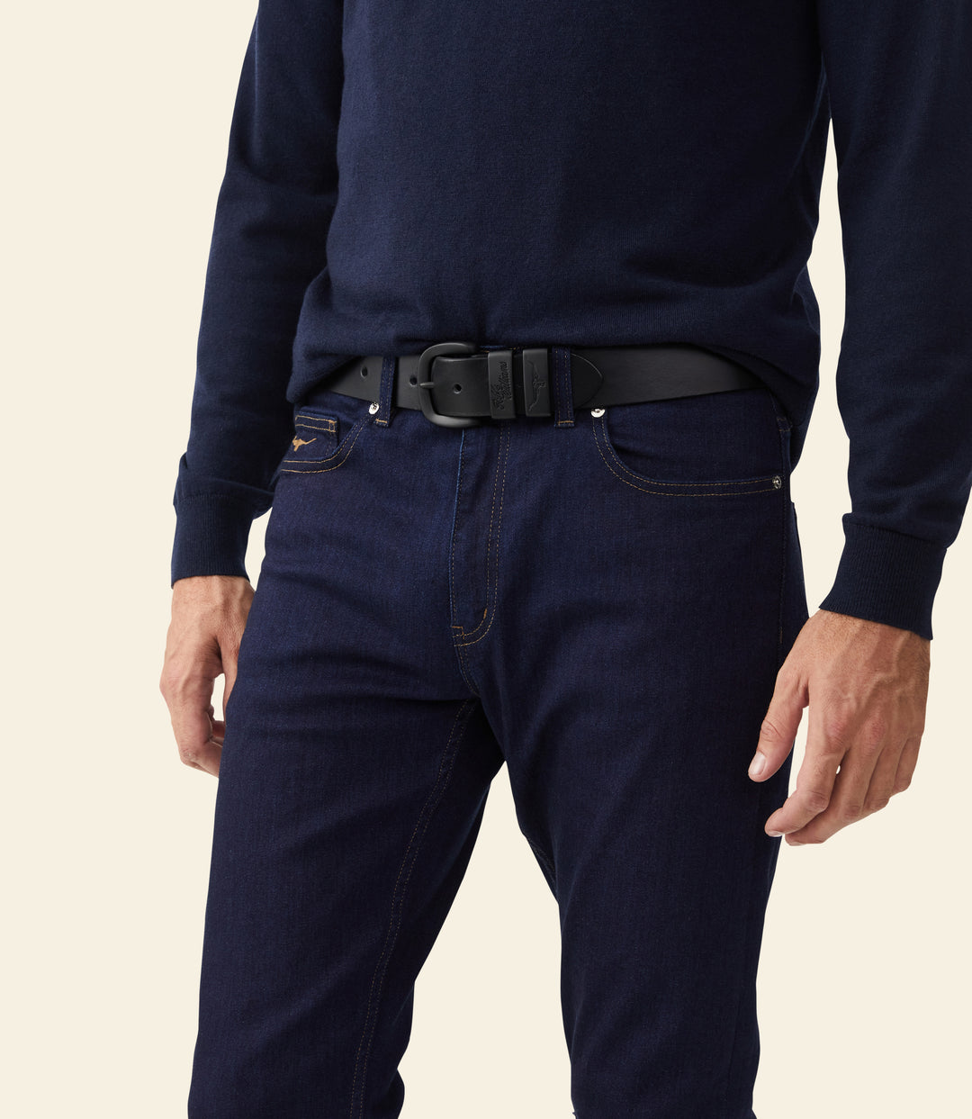 R.M.Williams Drover belt - Black/Black - view 2