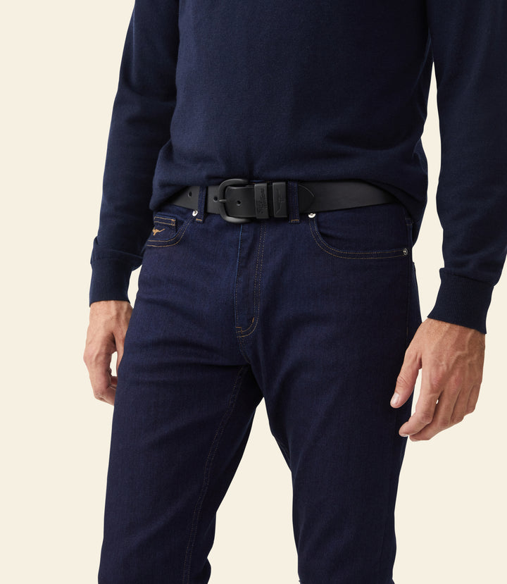 R.M.Williams Drover belt - Black/Black - view 2