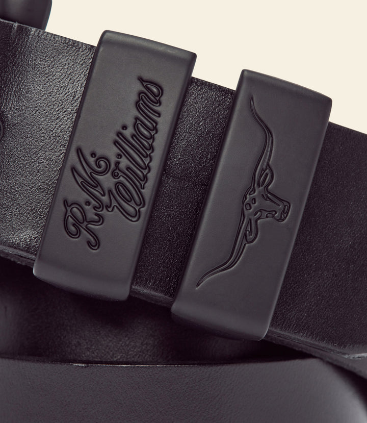 R.M.Williams Drover belt - Black/Black - view 4