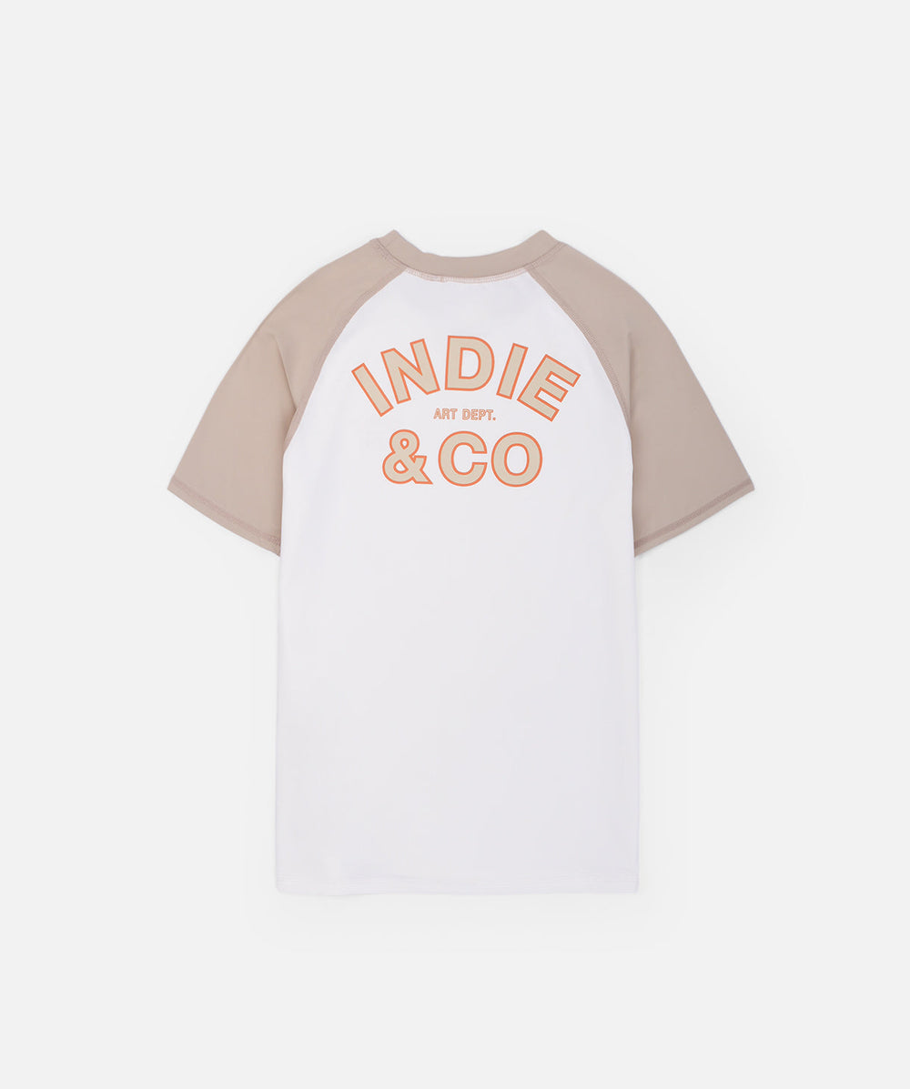Industrie Kids The Union S/S Rashie in White Stone, view 2