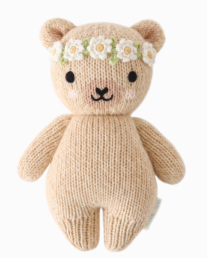 Baby Honey Bear (Ivory Floral) by Cuddle &amp; Kind