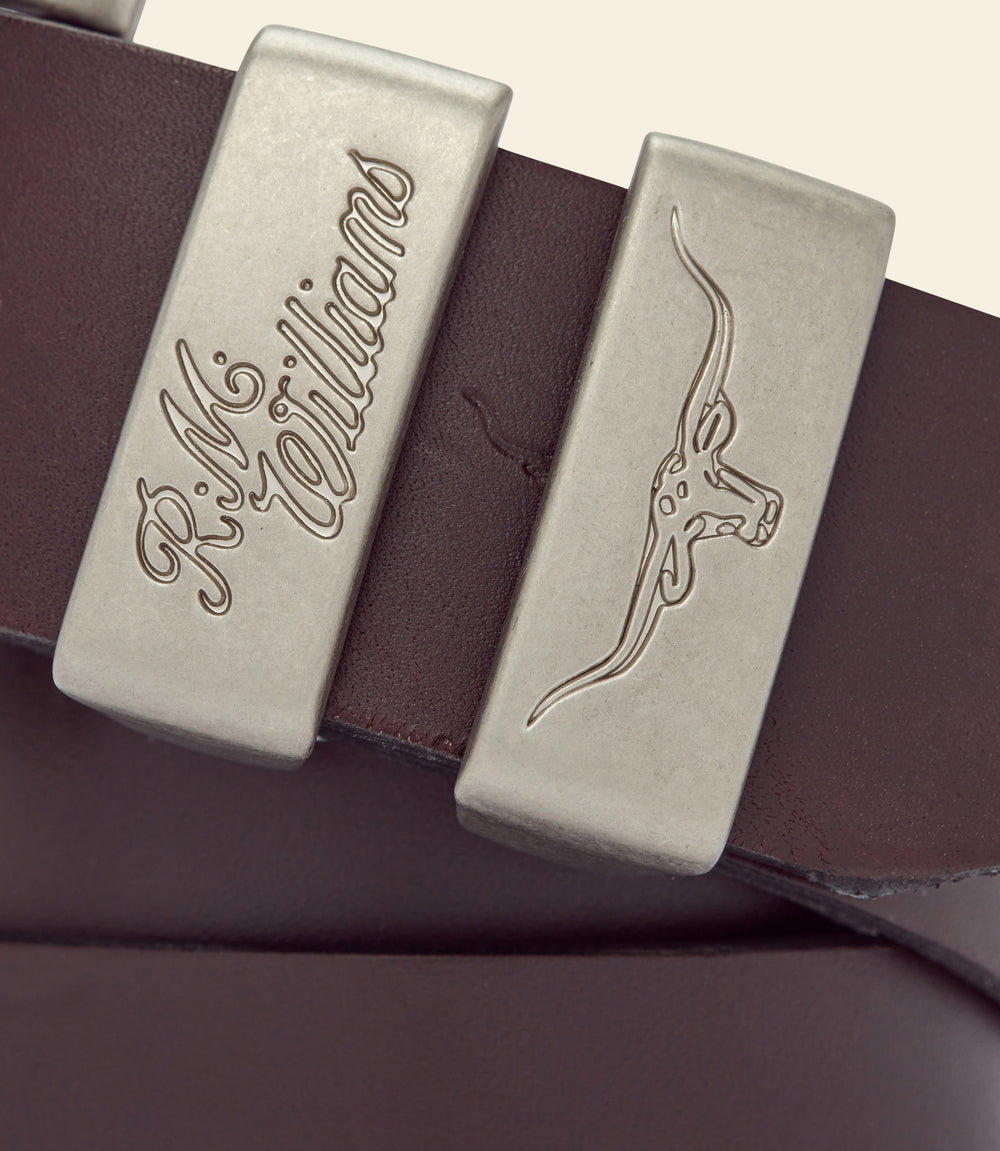 R.M.Williams Drover Belt - Chestnut - view 2
