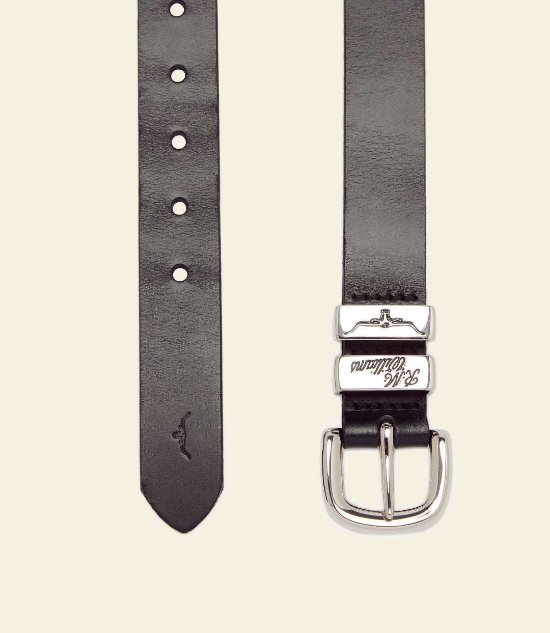 R.M.Williams Slim Drover belt - Black - view 3