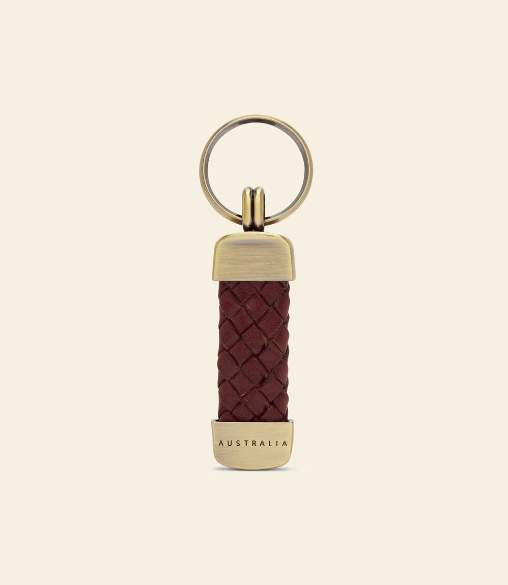 R.M.Williams Plaited Key Ring - Brown - view 2