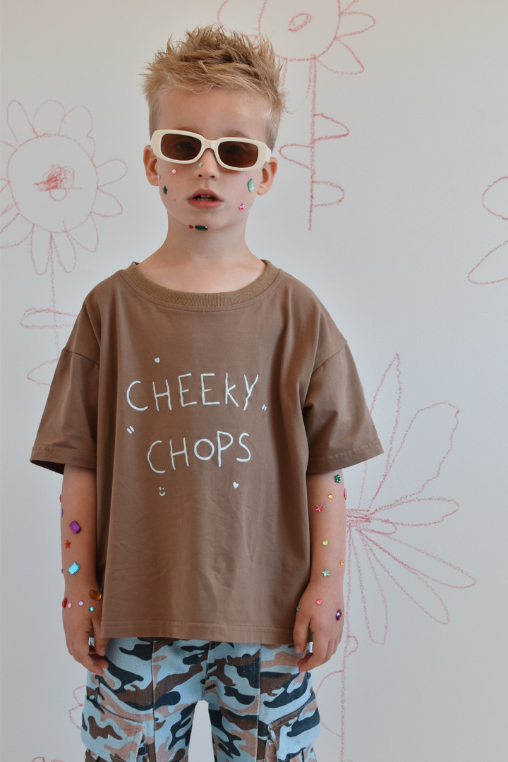 Poss &amp; Soss Cheeky Chops Tee, Chocolate, view 5 of 7