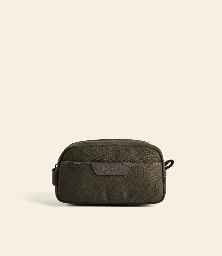 R.M.Williams Barrenjoey toiletry bag - Dark Khaki