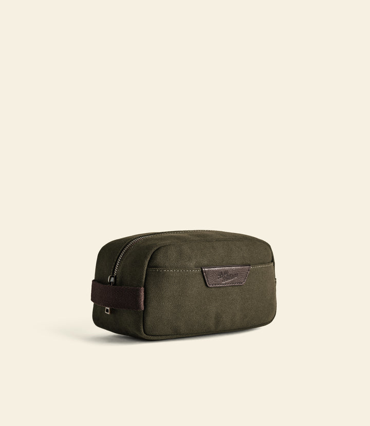 R.M.Williams Barrenjoey toiletry bag - Dark Khaki