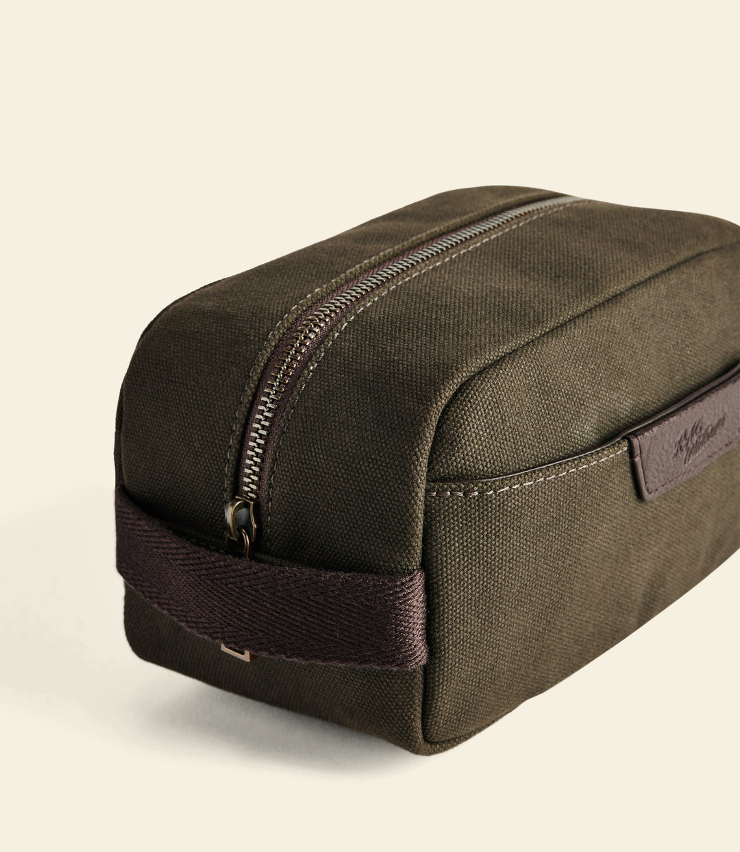 R.M.Williams Barrenjoey toiletry bag - Dark Khaki