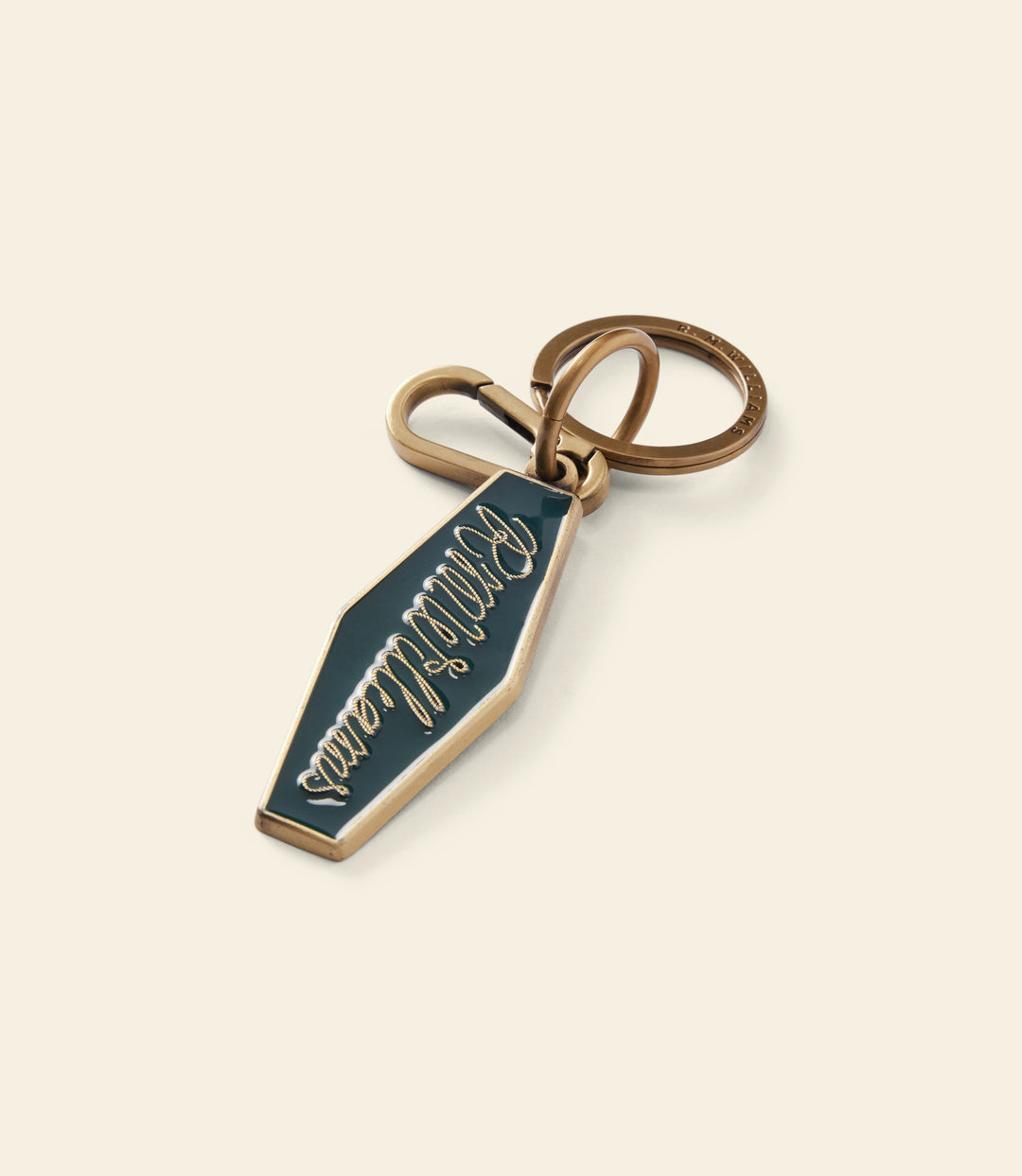 R.M.Williams Rope Logo Enamel Keyring - Pine - view 4