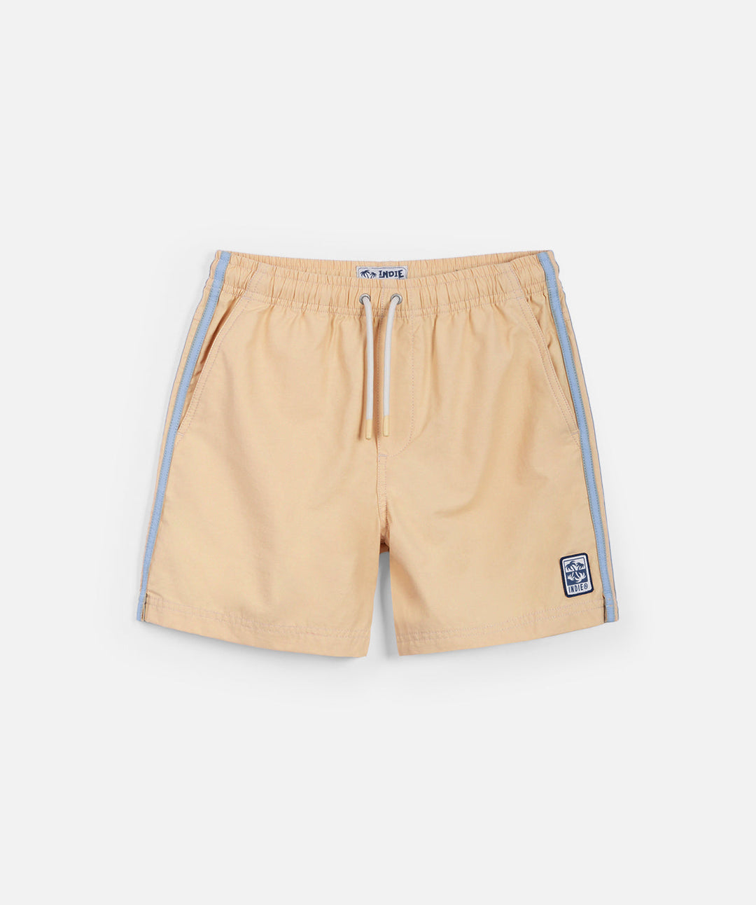 The All Day Stripe Swim Trunk in Sunflower - front
