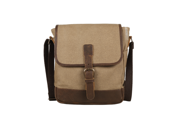 Indepal Declan Canvas Messenger Bag - Khaki - image 1