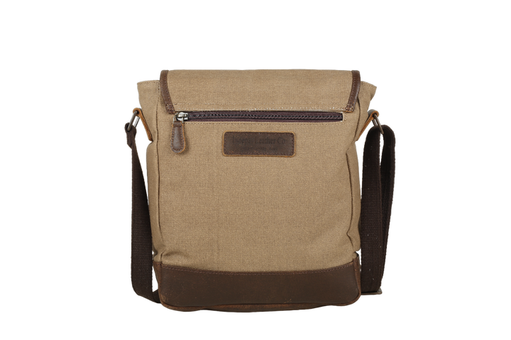 Indepal Declan Canvas Messenger Bag - Khaki - image 3