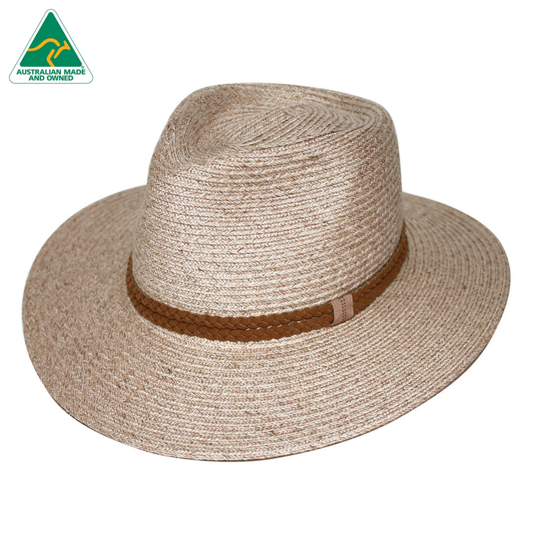 Evoke - Keith Flexibraid Fedora - Sand