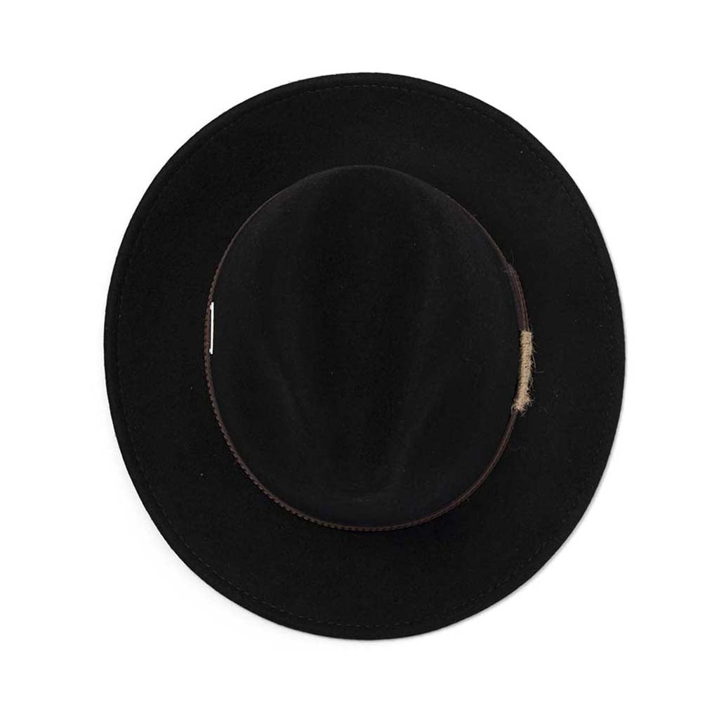Evoke - Paterson Felt Fedora - Black