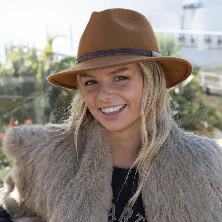 Evoke - Paterson Felt Fedora - Camel