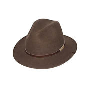 Evoke - Paterson Felt Fedora - Chocolate
