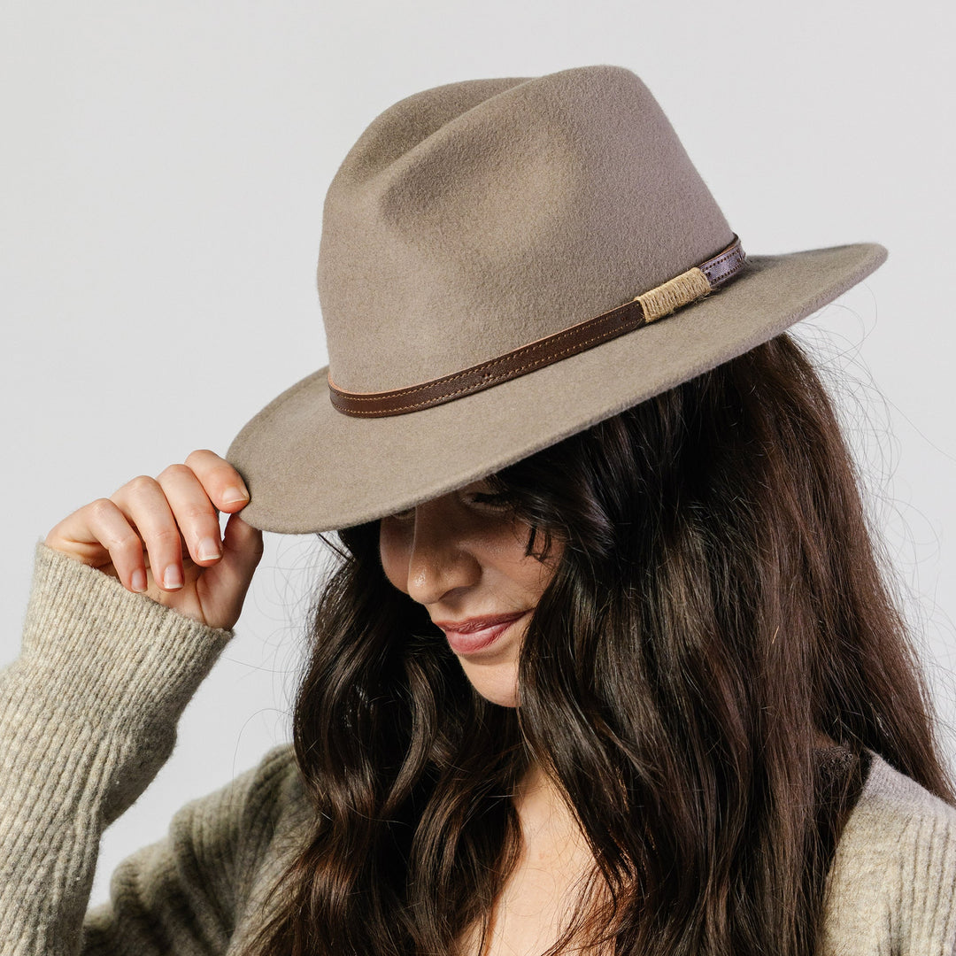 Evoke - Paterson Felt Fedora - Mushroom