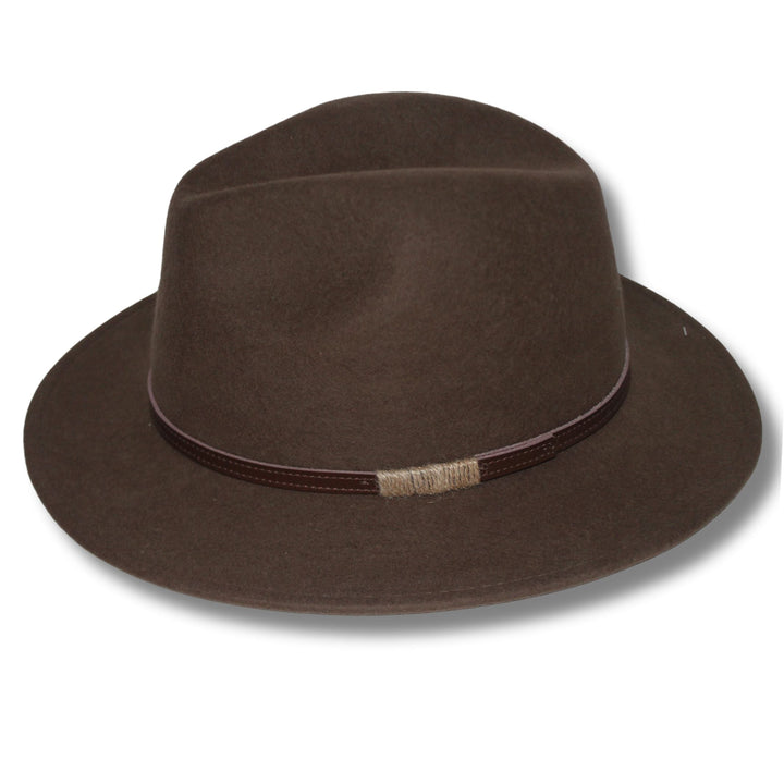 Evoke - Paterson Felt Fedora - Chocolate