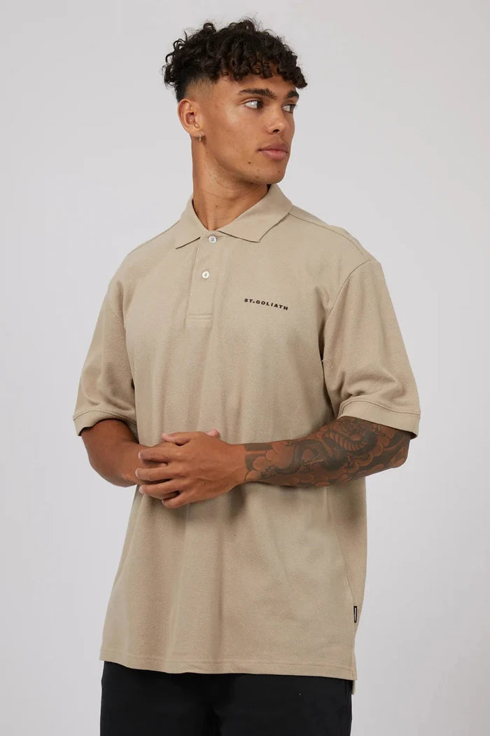 St Goliath Essential Polo - Oatmeal