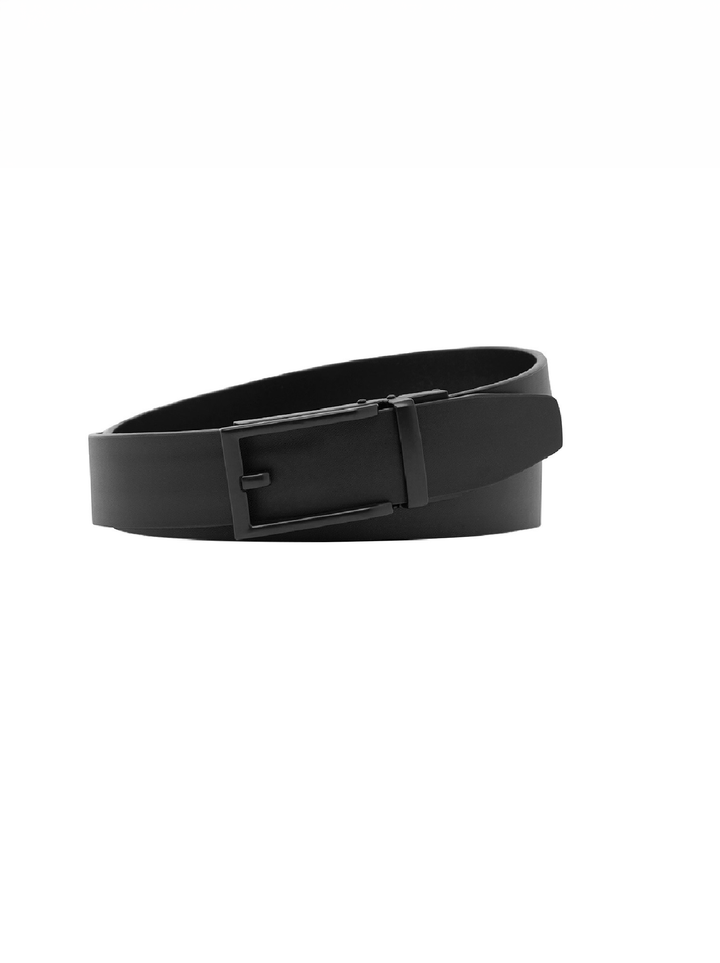 Buckle - Forem Auto Split Cowhide Belt - Black