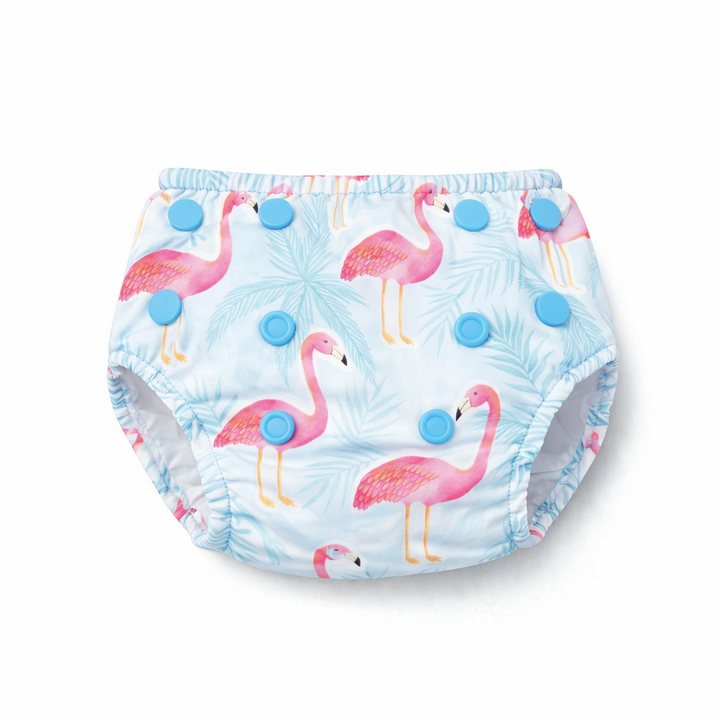 Confetti Kidz Reusable Swim Nappy in Flamingo Bay, view 3