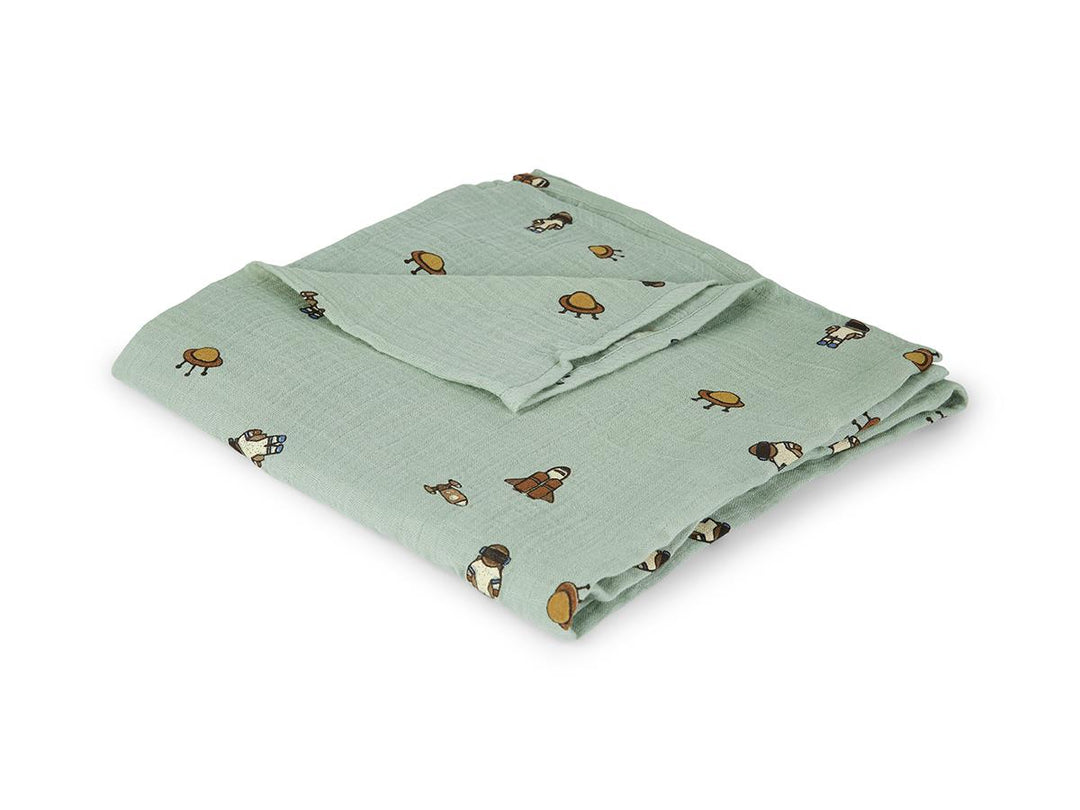 Nuuroo - Barri Muslin Swaddle - Light Green Space