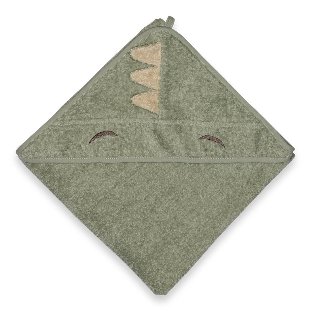 Nuuroo Aki Hooded Baby Towel in Light Green Dino - photo 1 of 1