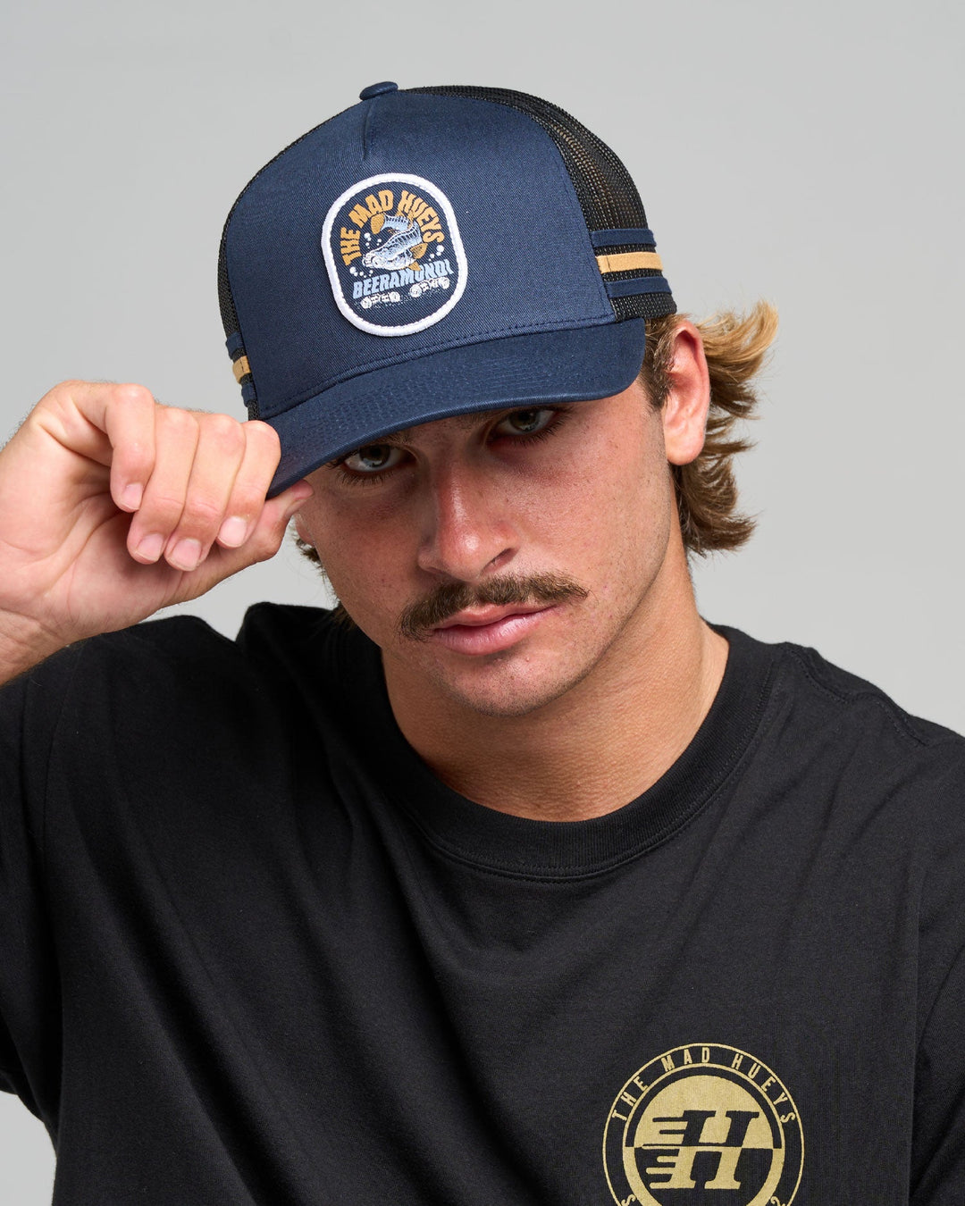 The Mad Hueys Beeramundi | Twill Trucker - Navy