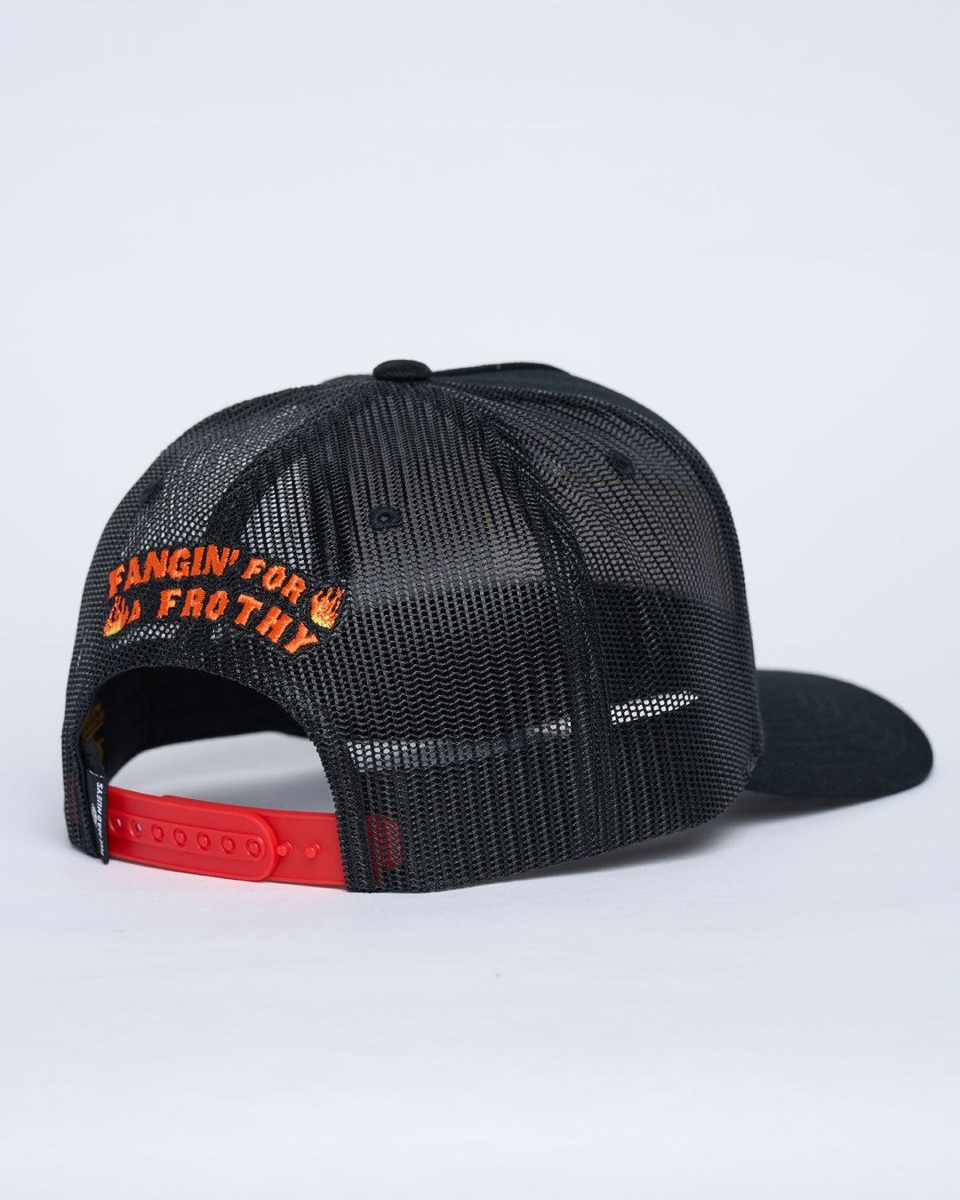 The Mad Hueys Frothy Fanging | Twill Trucker - Black