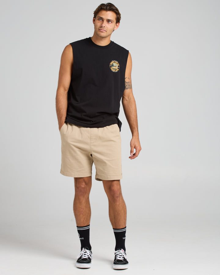 The Mad Hueys Stranded 18" Chino Short in Taupe - product photo 5