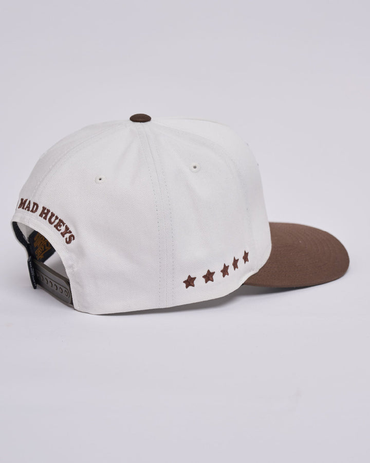 The Mad Hueys New Hueys Twill Snapback in White - product photo 4