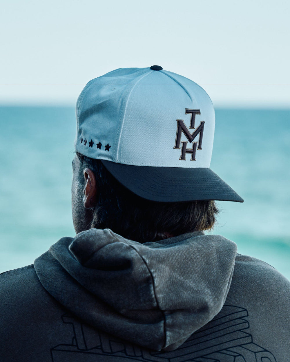 The Mad Hueys New Hueys Twill Snapback in White - product photo 2