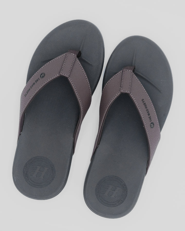 The Mad Hueys Laid Back Wide Strap Thongs in Tan - product photo 3
