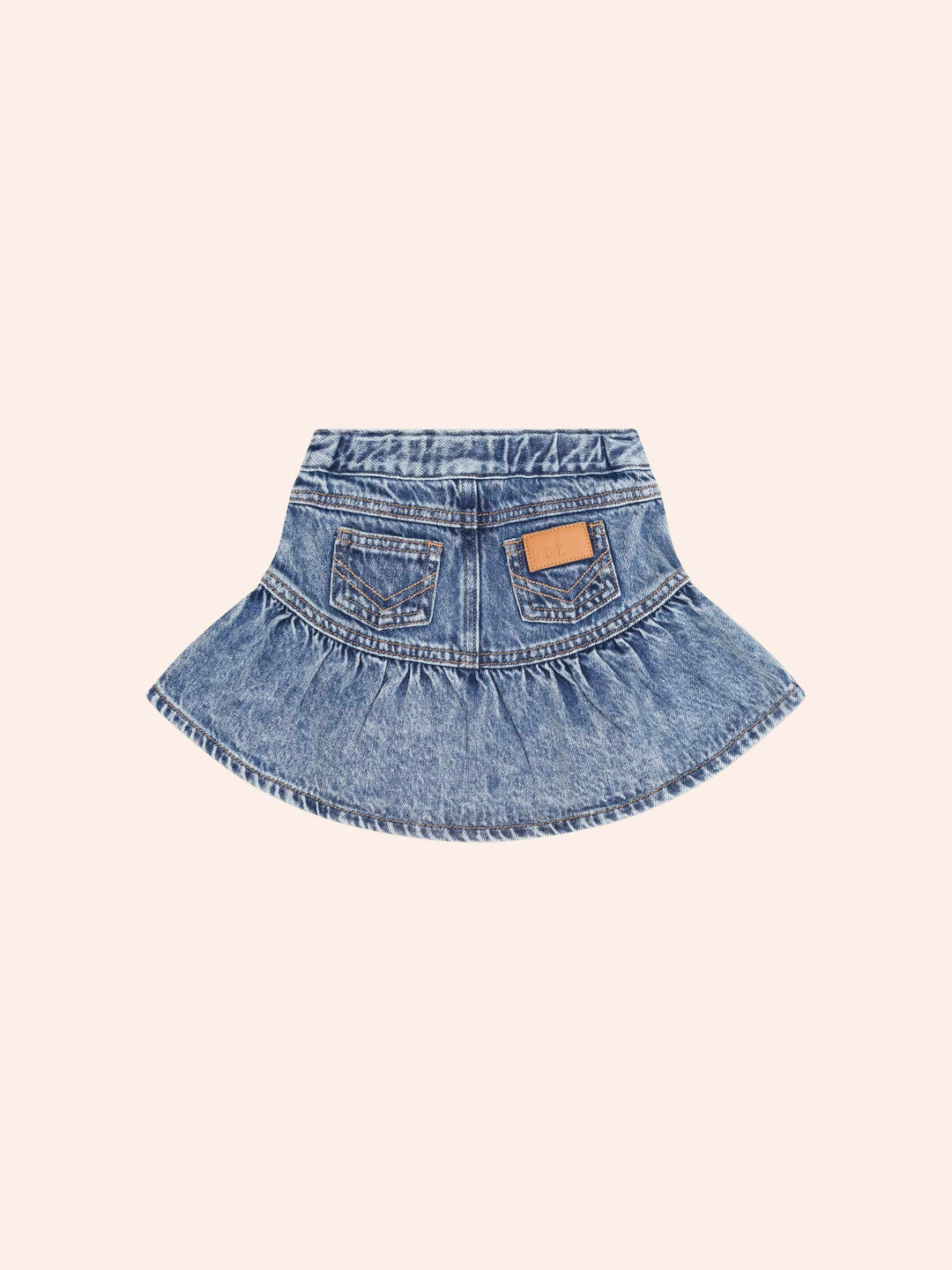 Huxbaby Dreamy Denim Tiered Skirt in Denim - photo 5 of 5