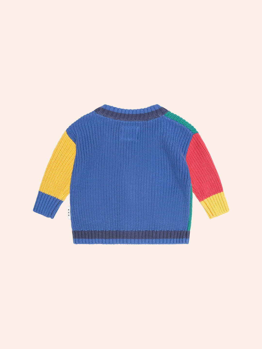 Huxbaby Colour Block Peekaboo Hux Cardi in Multi - photo 4 of 5