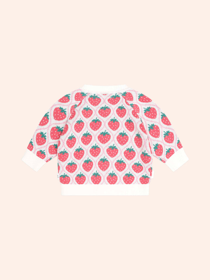 Huxbaby Strawberry Fields Cardi in Strawberry - photo 4 of 5