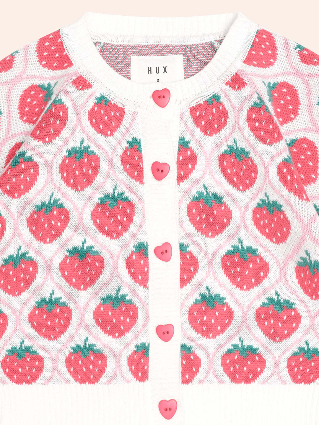 Huxbaby Strawberry Fields Cardi in Strawberry - photo 3 of 5