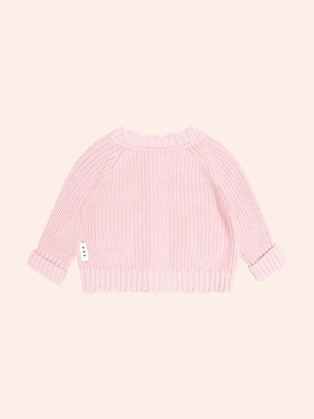 Huxbaby Baby Pink Fisherman Cardi in Baby Pink - photo 3 of 3