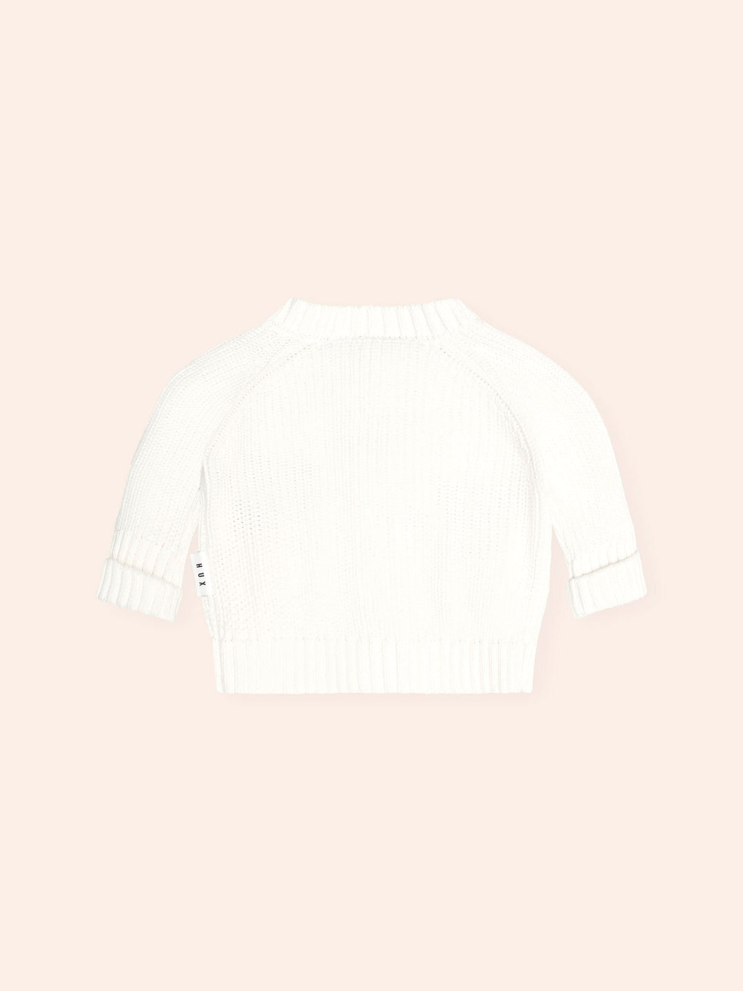 Huxbaby Newborn Peekaboo Hux Cardi in Almond Milk - photo 4 of 4