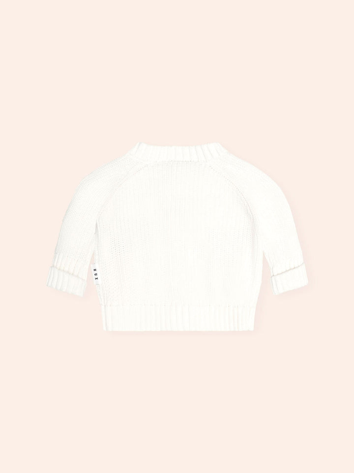 Huxbaby Newborn Peekaboo Hux Cardi in Almond Milk - photo 4 of 4