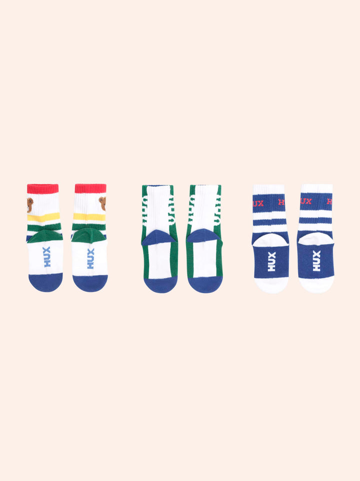Huxbaby 3Pk Boys Sports Socks in Multi - photo 3 of 11