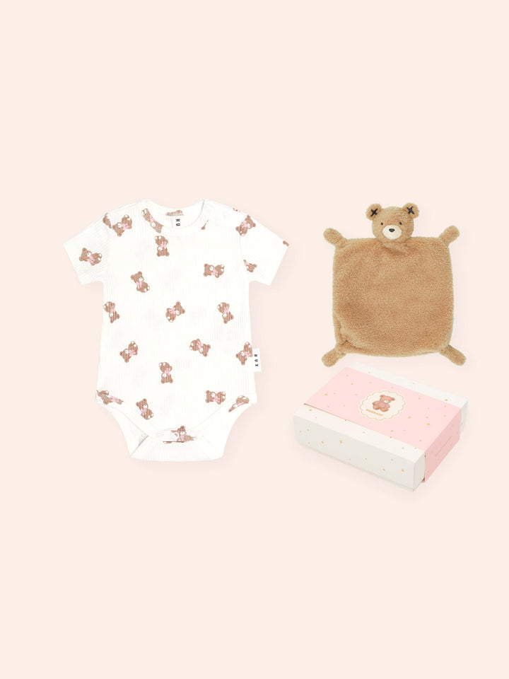 Huxbaby Tumbling Bow Huxette 2Pc Box Set in Almond Milk - photo 1 of 3