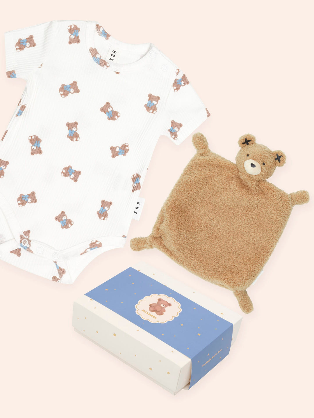 Huxbaby Tumbling Bow Hux 2Pc Box Set in Almond Milk - photo 3 of 3