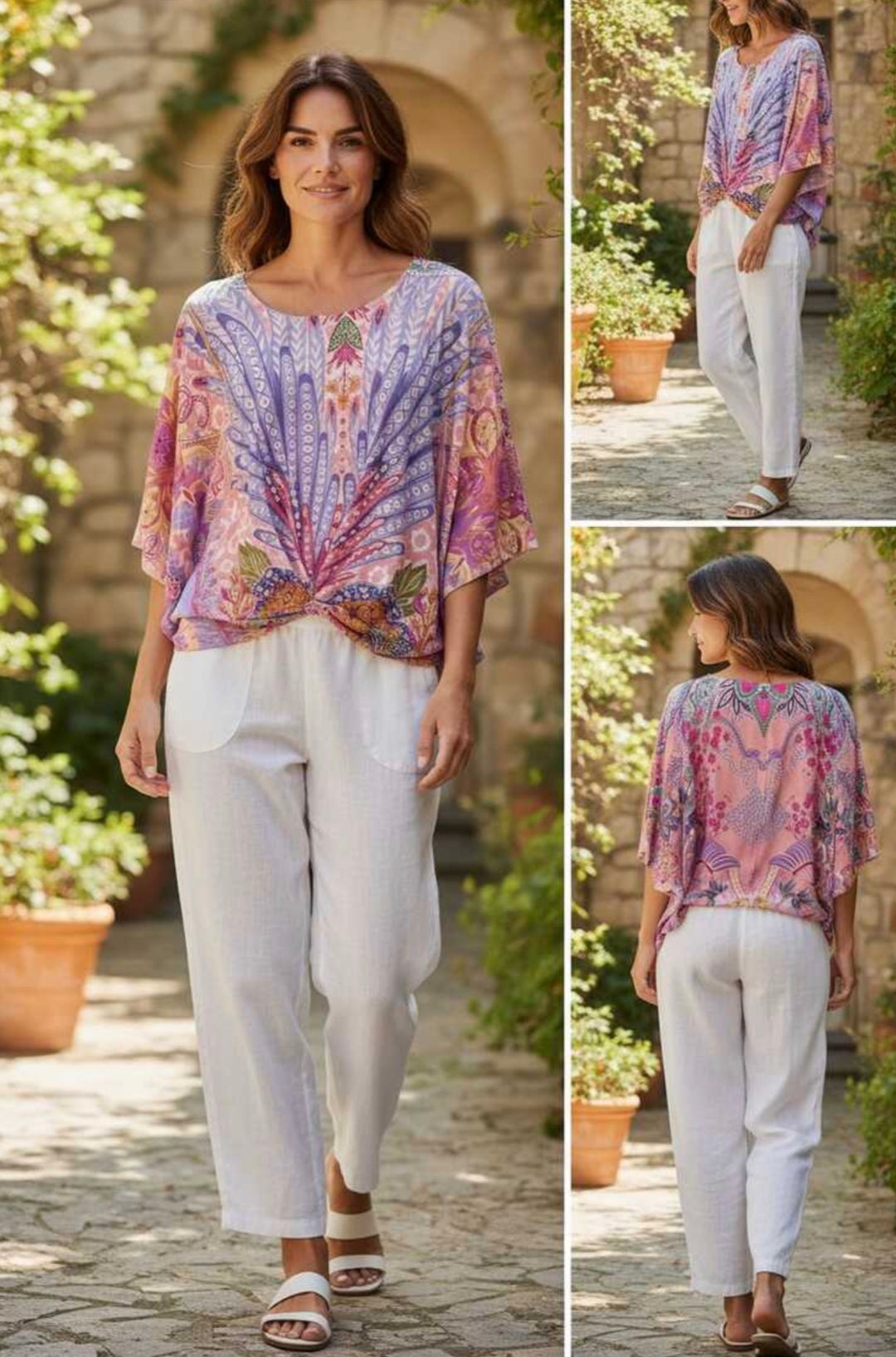 Mango Sunrise - Molly Top - Enchanted Print
