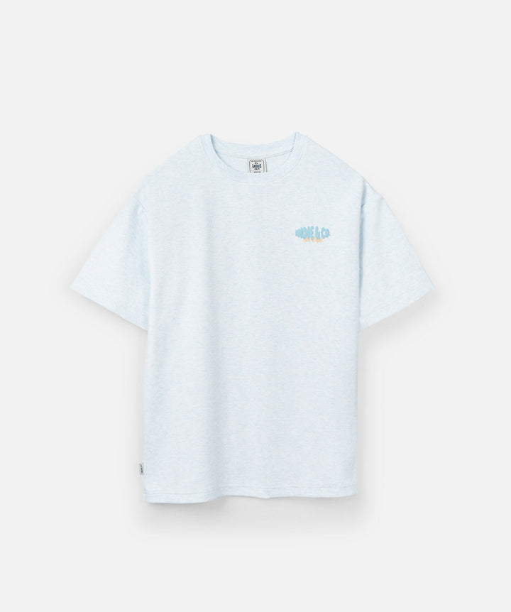 Industrie Kids - The Lenox Tee (8-16) - Lt Blue Marle